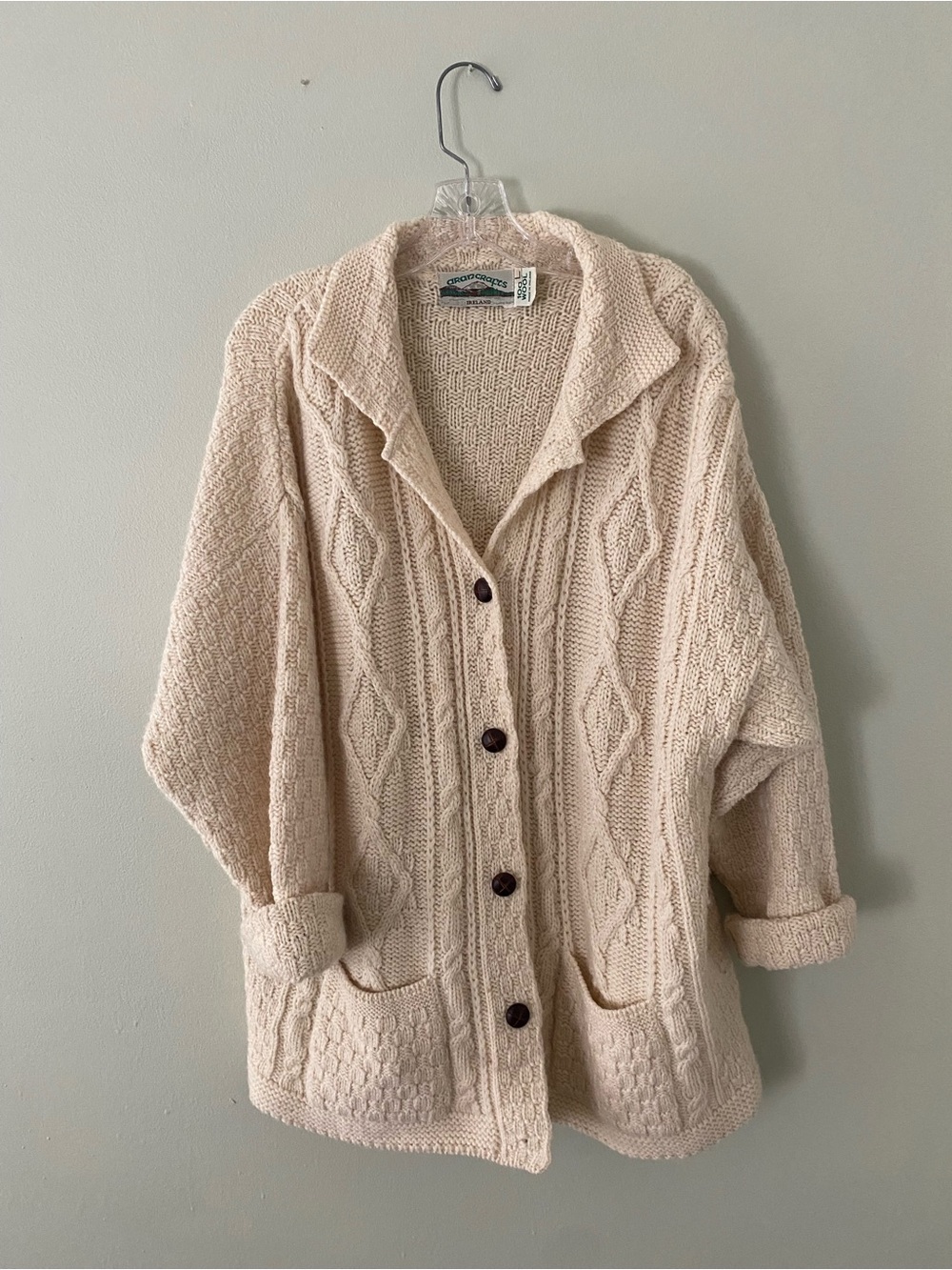 Aran Crafts Wool Cardigan